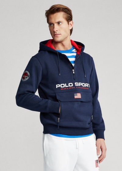 Men's Polo Ralph Lauren Polo Sport Double-Knit Hoodies | 307514UVS